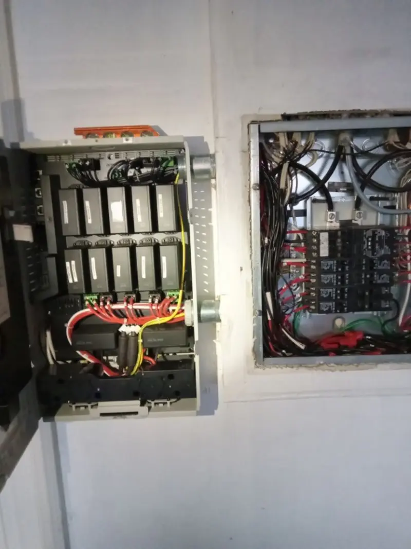 Electrical panel upgrade completed for Security Camera Wiring in Oscoda